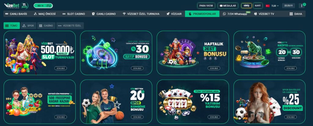 vizebet bonusları
